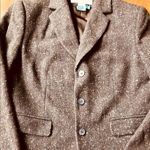 Jones NY 2-pc Pantsuit Brown Wool Size 6